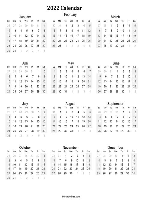 25 Free Printable 2022 Calendar One Page Pics All In Here
