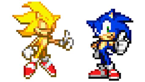 Sonic And Super Sonic Advance Sprites Used By Quincyjazimar13 On Deviantart
