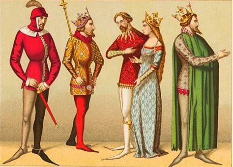 8 Late Middle Age Men Holding Accessory In Hand High Middle Ages