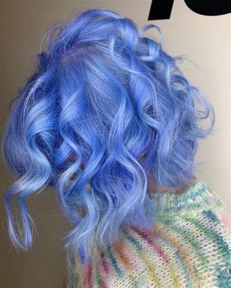pastel blue hair 💙 arctic fox periwinkle in 2021 rainbow hair color periwinkle hair