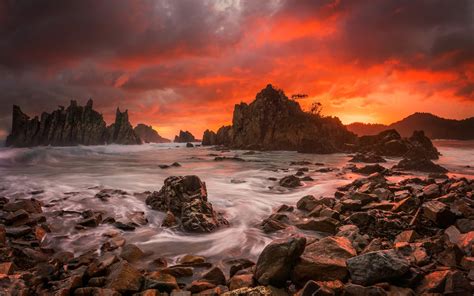 1920x1200 Sunset at Seascape 1200P Wallpaper, HD Nature 4K Wallpapers