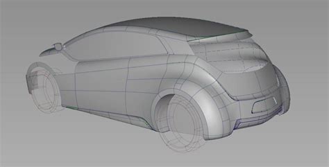 Toruk Electric Car Concept Alias Wireframe Screenshot Car Body Design
