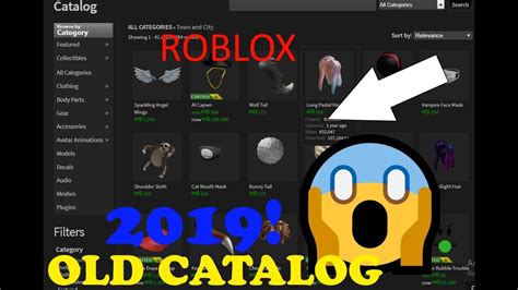 How To Access The Old Roblox Catalog 2019 Youtube