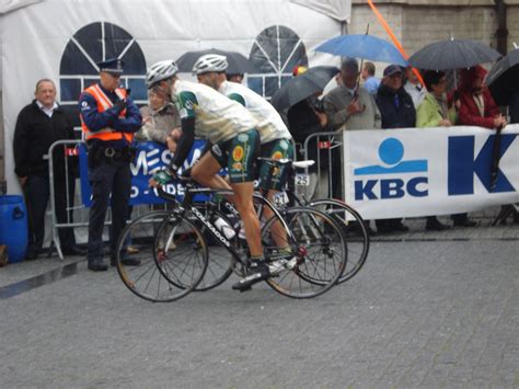 4e in belgisch kampioenschap wielrennen; Bert Scheirlinckx and Steven Kleynen - GP Jef Scherens ...