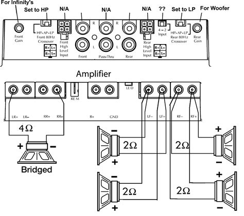 I plan on using an audison voce 5.1k amp to power new door and dash speakers as well as a sub. Alpine Mrp F250 4 Channel Amp Wiring Diagram - Wiring Diagram Networks