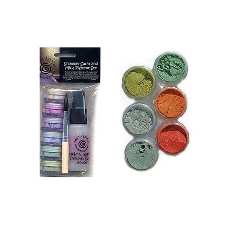 There are a few different brands out there but i feel like they are a bit too pricey, and in my experience they have been hard to find sometimes. Cosmic Shimmer Mica pigment powders can be used over ...