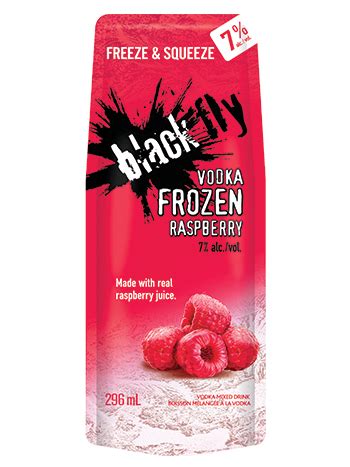 Black Fly Vodka Frozen Raspberry Pouch PEI Liquor Control Commission