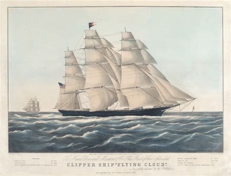 The Clipper Ship Flying Cloud Time And Navigation