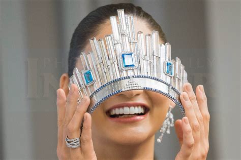 The Miss Universe Crown By Dic With Sapphires Topazes Diamonds And Bohemian Crystalsglass