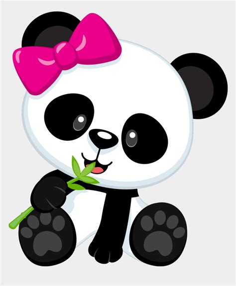 Girl Panda Clipart 2 By Maria Cute Panda Cartoon Cliparts And Cartoons Jingfm