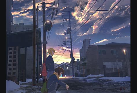 Anime 2d Digital Art Artwork Clouds Sky Moescape Hd Wallpaper