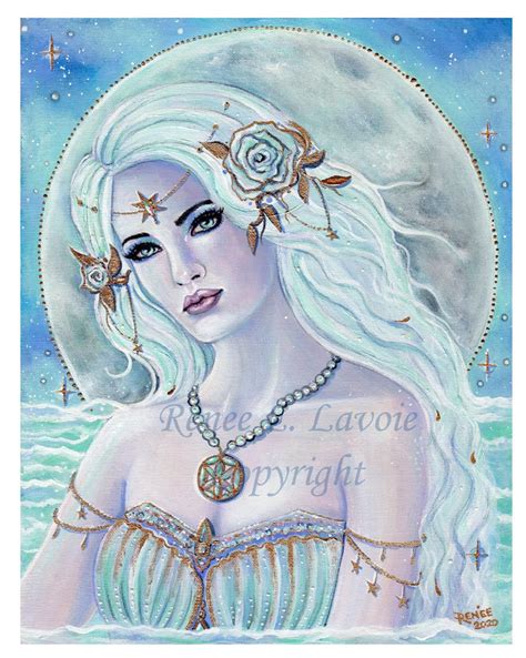 Aphrodite Greek Mythology Goddess Of Love Venus Fantasy Portrait Floral Print By Renee L Lavoie