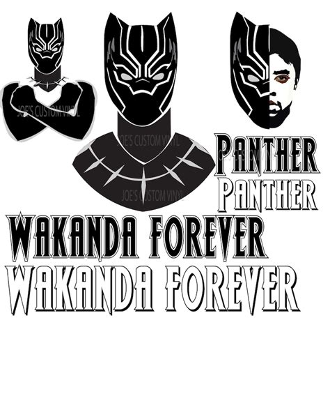 Png Svg Black Panther Avengers Marvel Comic Book Black Etsy