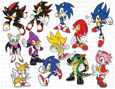 Sonic The Hedgehog Svg Bundle Super Sonic Svg Shadow Svg Etsy