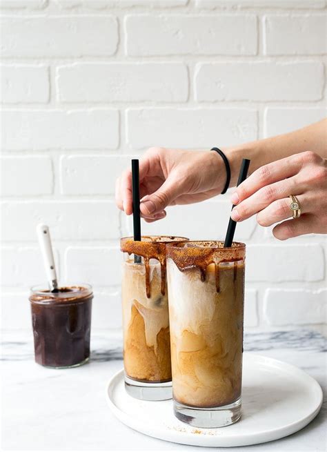 Spicy Iced Mochas With Homemade Chocolate Sauce Make Your Own Mocha At