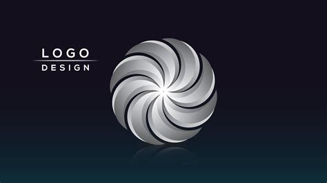 Adobe Illustrator Tutorial 3d Logo Design Rotating Circle Youtube