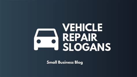 Best Vehicle Repair Slogans YouTube