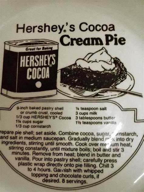 Chocolate chia pudding is so simple and amazingly delicious. HERSHEY'S COCOA CREAM PIE: Retro Ad & Recipe in 2020 ...