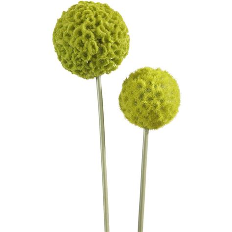 Check spelling or type a new query. green artificial allium flower stems | Faux plants ...