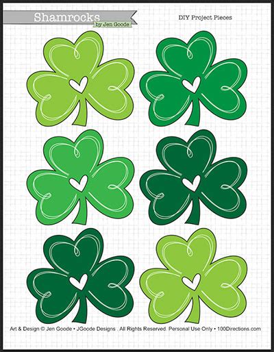 Shamrock Svg Cut File And Free Printable 100 Directions