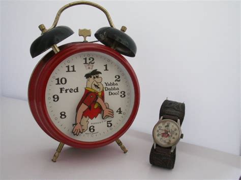 Fred Flintstone Alarm Clock And Wrist Watch Collectors Weekly