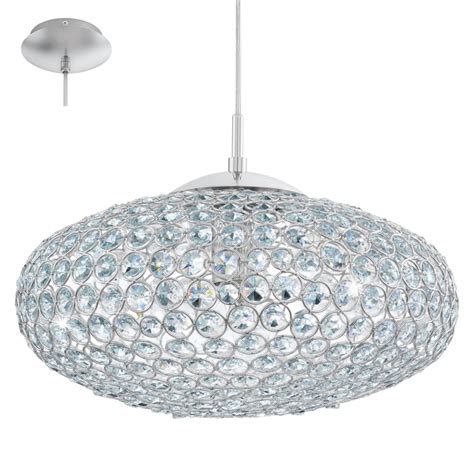 Eglo Lighting Clemente Ceiling Pendant Light In Chrome Finish With
