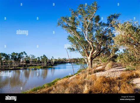 South Australia View Of Cooper Creek Near The Burke Memorial At