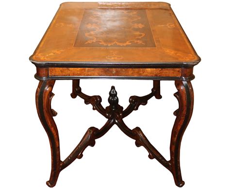 An 18th Century Italian Walnut Parquetry And Ebonized Table No 3900