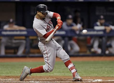 Boston Red Sox Lineup Mookie Betts Has 4 Hrs 476 Obp Vs Rays Chris