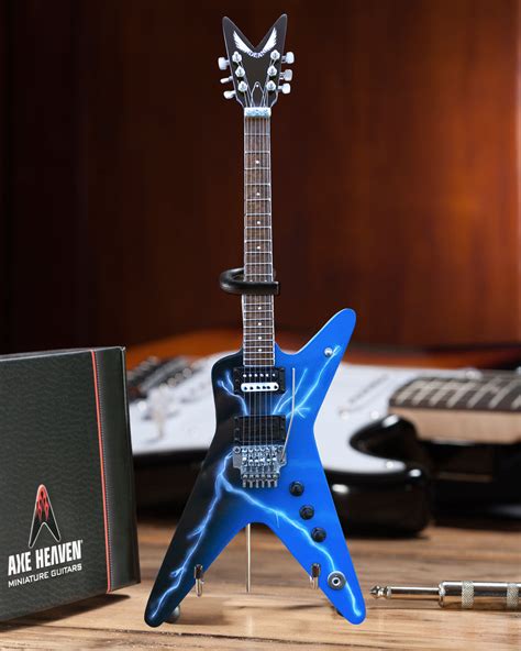 Licensed Dean Dimebag Darrell From Hell Lightning Bolt Mini Guitar Mod