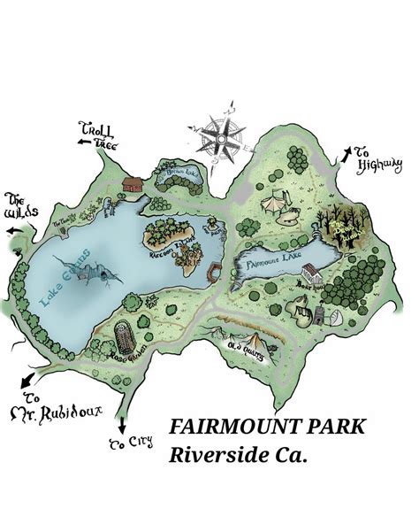 Map Of Fairmount Park Riverside By Dillardj On Deviantart