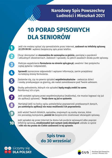 10 Porad Spisowych Dla Seniorów Gmina Stara Kornica