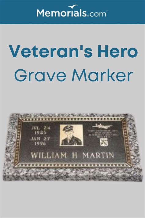 Veteran Hero Individual Bronze Grave Marker In 2020 Grave Marker
