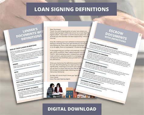 Loan Signing Agent Notary Signing Agent For Beginners Etsy