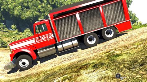 Beamng Drive Fire Truck On The Dry Rock Island Part 2 Youtube