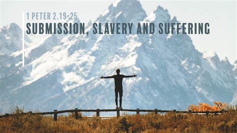 Submission Slavery And Suffering 1 Peter 219 25 David Robinson