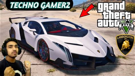 Gta 5 How To Install Techno Gamerz Like Lamborghini Veneno Car Mod