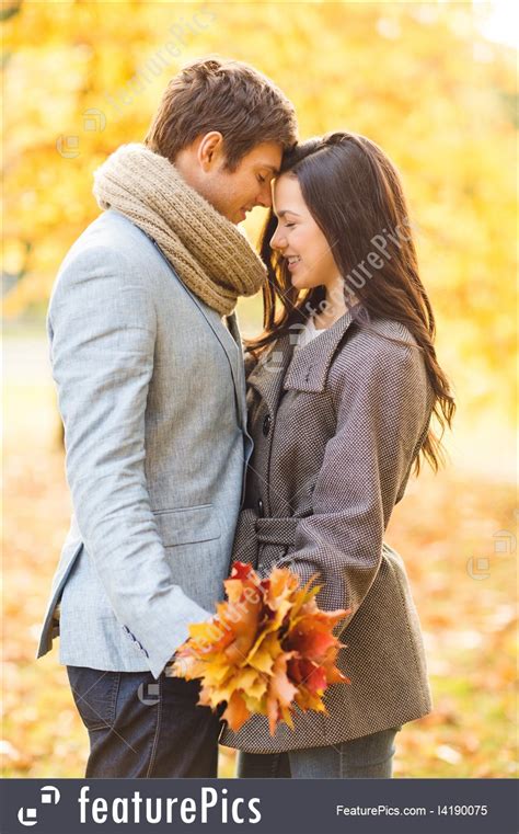Image Of Romantic Couple In Autumn