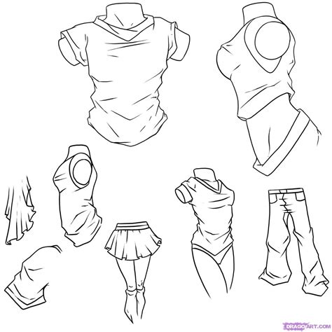 How To Draw Anime Clothes Step By Step Drawing Guide By Dawn Drawing Anime Clothes Anime
