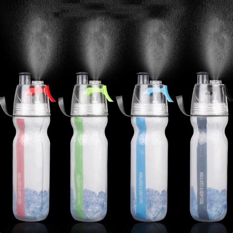 Aliexpress Com Buy Ml Misting Water Bottle Insulated Bottle With Spray Mist Outdoor Sport