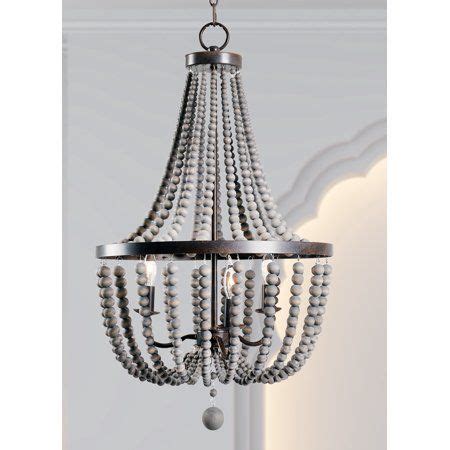 Home With Images Wood Bead Chandelier Beaded Chandelier Bronze