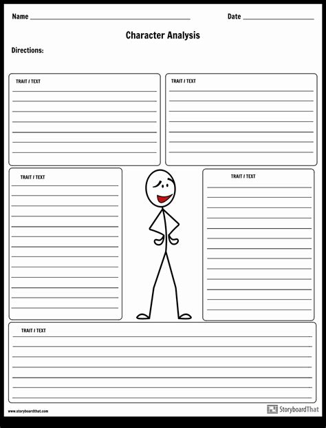Create A Character Worksheet Pdf