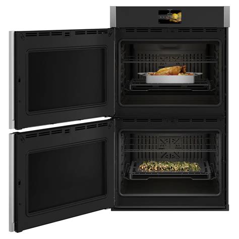 Ge Profile 30 Double Wall Oven With Left Hand Side Swing Doors In