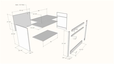 Exploded View Of Cabinet From Chapter New Woodworker S Guide To