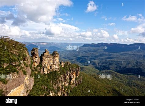 Panoramic Photo Of The Three Sisters Blue Mountains Katoomba New