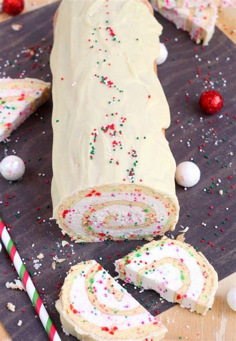 We have the best christmas dessert recipes for cookies, cakes, cupcakes, pies, candy, and more! Christmas Vanilla Roll Cake - Mi Huerta Products | Best christmas desserts, Roll cake recipe ...