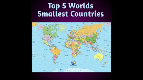 Top 5 Worlds Smallest Countries By Area Youtube