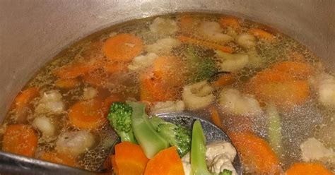 3 bh wortel 1/2 kol 3 batang buncis 1 bh kentang 1 bh tomat 1 btg seledri 1. 1.117 resep sup sehat enak dan sederhana - Cookpad
