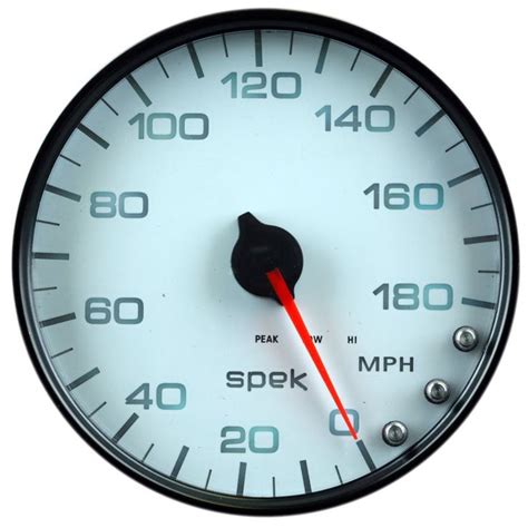 Autometer Spek Pro Gauge Speedometer 5in 180 Mph Elec Programmable Wh