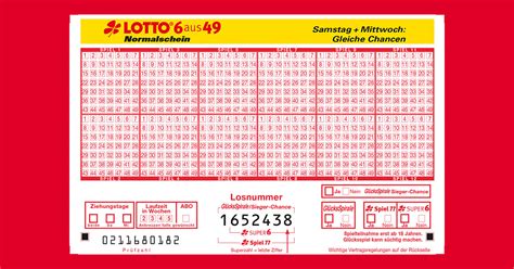 Jeden mittwoch und samstag rollen bei der lotterie lotto 6aus49 die kugeln. LOTTO Bayern - Normalschein